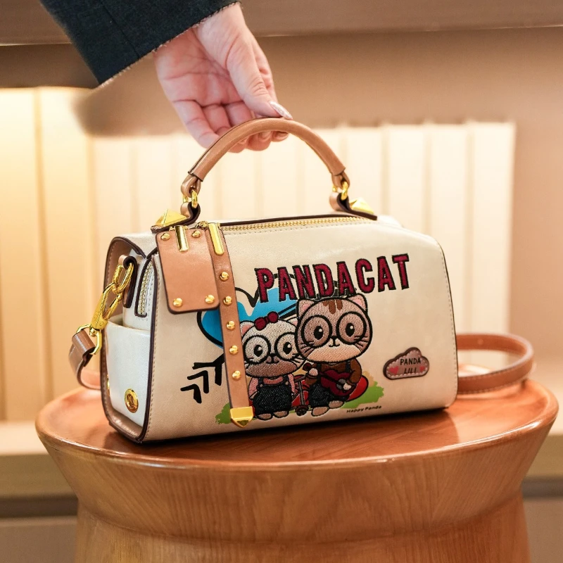 

Casual and Fashionable Women's Pillow Bag Cartoon Cute Shoulder Crossbody Bag Mini Handbag
