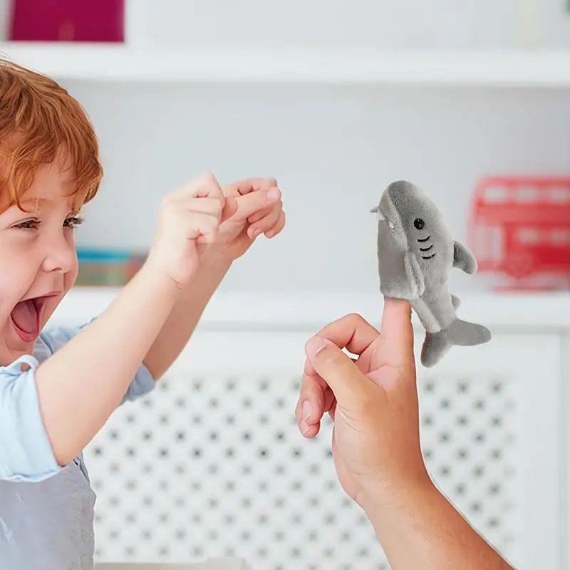 Marionetas de dedo para niños, muñeco de dibujos animados de peluche para el tiempo de historia, ayuda educativa para contar historias, muñecos suaves, accesorios, juguetes para el hogar y