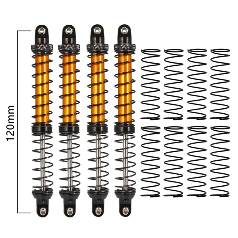 Metal 120Mm Shock Absorber Oil Damper for 1/10 RC Crawler Car Axial SCX10 90046 RBX10 Traxxas TRX4