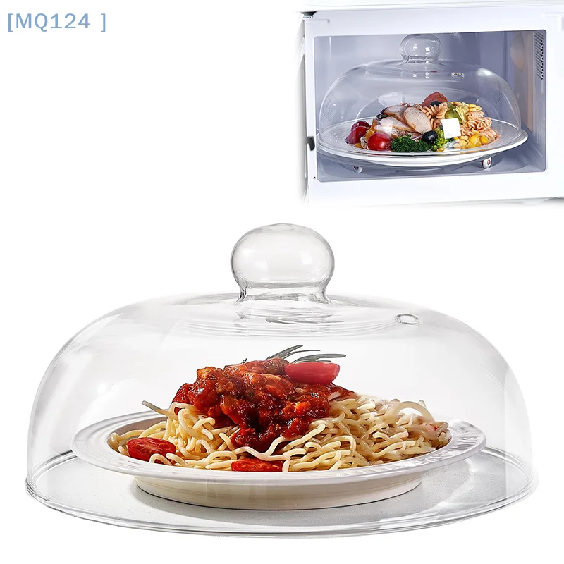 

Borosilicate Glass Microwave Splatter Cover For Food,Tall BPA-Free Non-Toxic Plastic-Free Microwave Lid