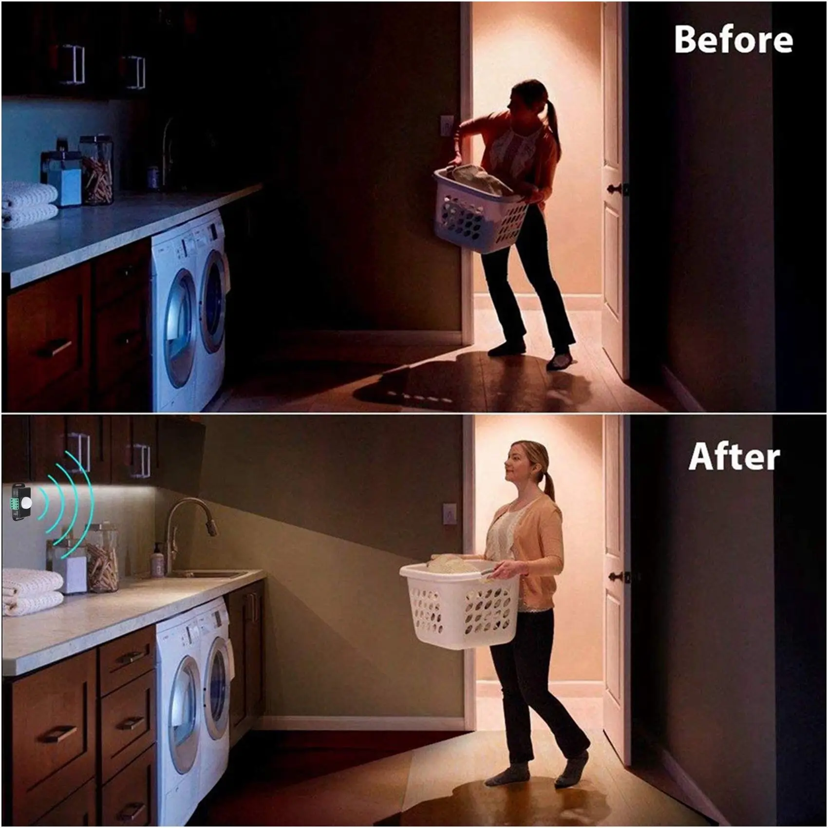 A61Z Deals Motion Sensor Switch, 12V 24V PIR Sensor LED Switch Controller For Flexible LED Strips Light, 2 Pack