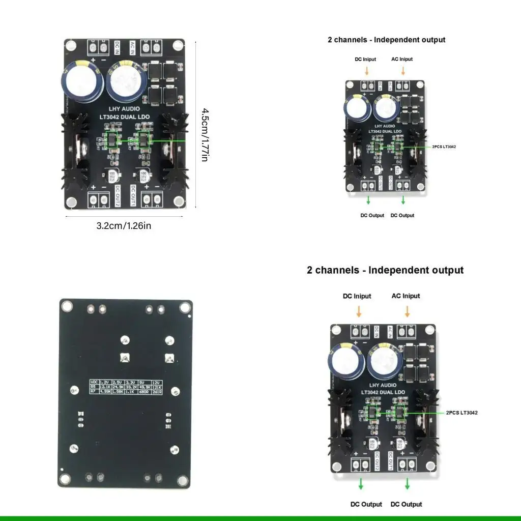 

U55C Precise Double Channel Positive Voltages Converter Low Noise for Portable Auditory Devices and Precise Sensors