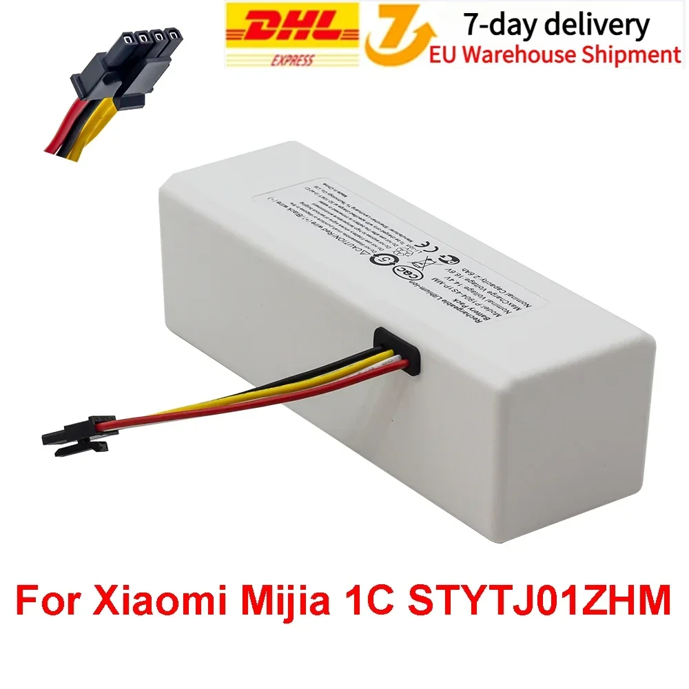 

NEW 14.4V 2600mah P1904-4S2P-MM Battery For Xiaomi Mijia 1C STYTJ01ZHM Robot Vacuum Mop Cleaner Accessories Parts