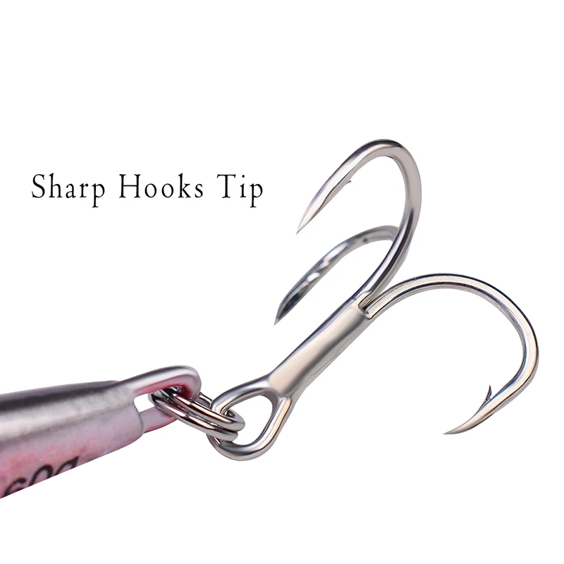 PROBEROS 8pcs Mixed Color Metal Jig 10G - 60G Artificial Baits Hard Baits Vibrant Fishing Lures for Freshwater & Saltwater image 5