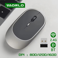 Wireless Mouse Rechargeable Mouse Gamer Dual Modes Bluetooth-compatible 2.4G USB Mute Mice For Laptop Pad Tablet Macbook Mause