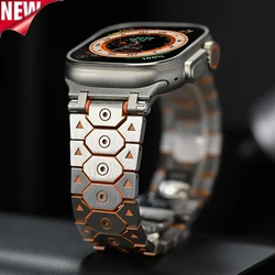 Titanium Color For Apple Watch Ultra 2 49mm S10 46mm Stainless Steel Bracelet Correa For iWatch 7 8 9 44mm 40mm 42mm 41 38 Strap