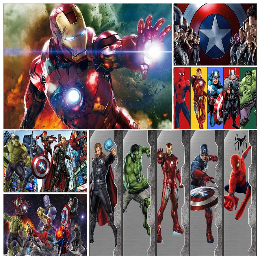 Avengers Iron Man Spiderman Marvel Superhero Boy Birthday Party Background Decoration Children Birthday Party Favors Baby Shower