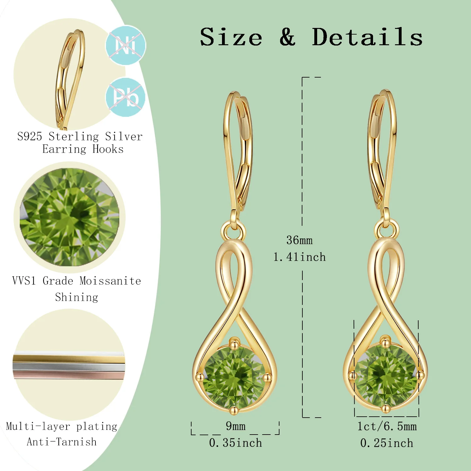 

Серьги LAMVOICE из стерлингового серебра 925 пробы, с муассанитом 2 карата, дизайнерский товар высокого качества, на День святого Валентина, подарок для дочери