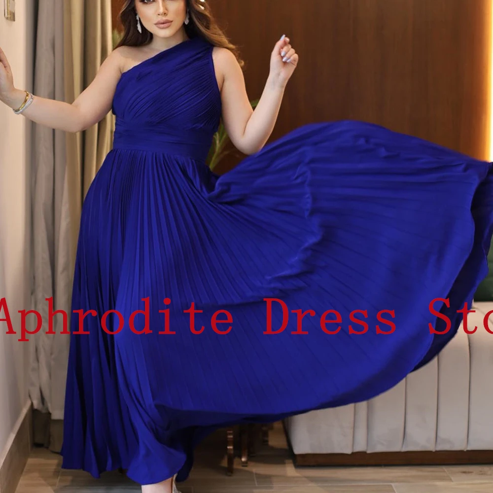 カスタマイズされた台形のイブニングドレス,プリーツジャージー,裸の肩,高品質,サウジアラビア,2025