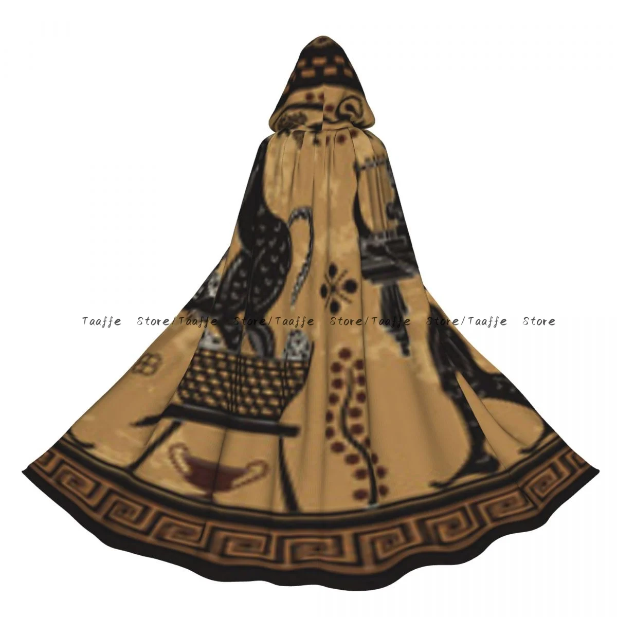 

Древнегреческая мифология, картина, плащ ведьмы с капюшоном, карнавальный костюм на Хэллоуин для взрослых, длинная праздничная накидка