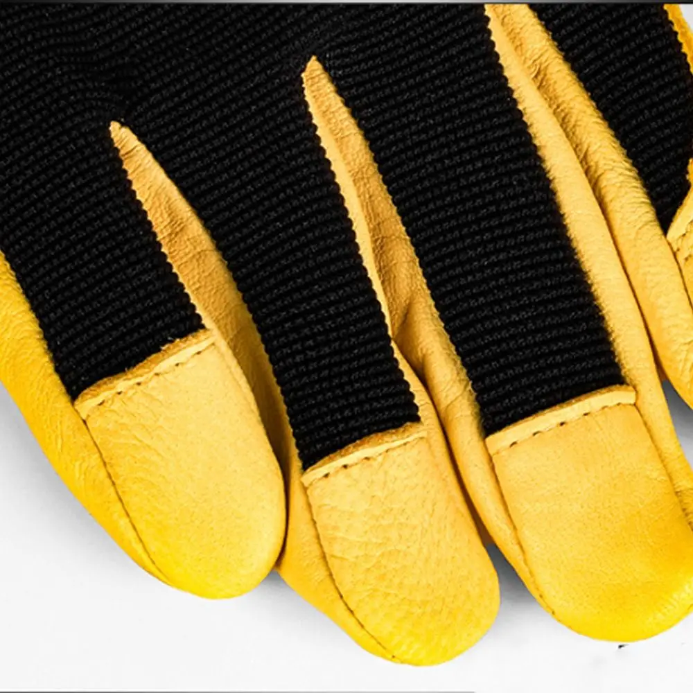 

Утолщенные перчатки по страхованию труда, износостойкие кожаные рабочие перчатки с гибким захватом, удобные защитные перчатки для ремонта машин