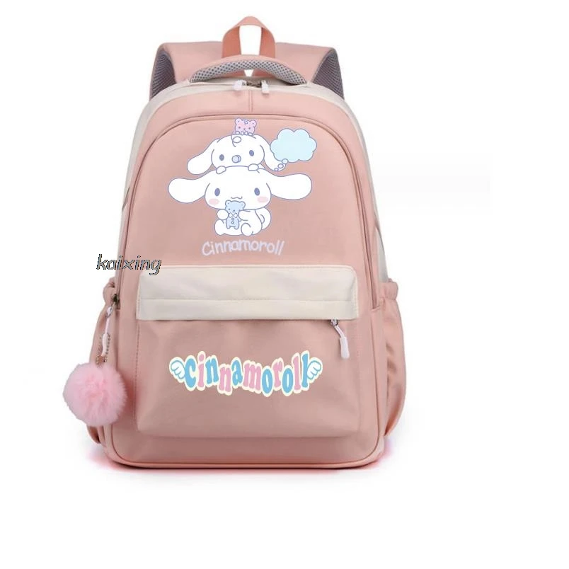 Nowy plecak Sanrio Cinnamoroll dziewczyna chłopiec Anime drukowany Bookbag torba damska Student nastolatek dziecięcy plecak tornister plecak