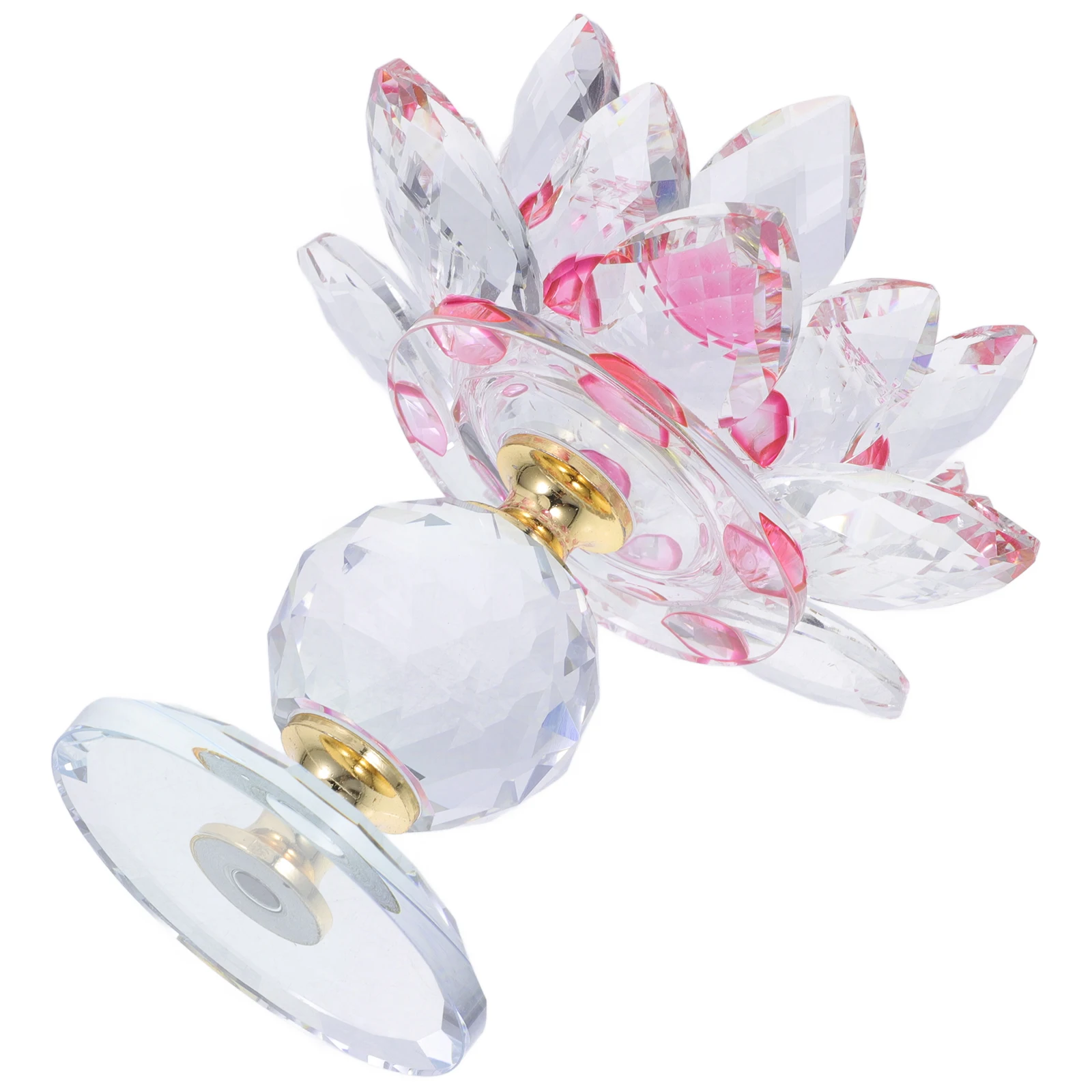 

Crystal Lotus Tea Light Holder Stunning Lotus Shaped Holder Buddhist Altar Crystal Flower Decorative Stand
