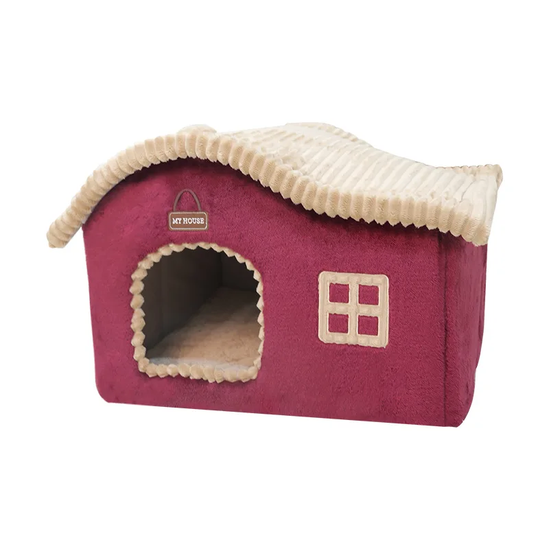 Cama nido acolchada para gatos y perros pequeños, tapete lavable - imagen 4
