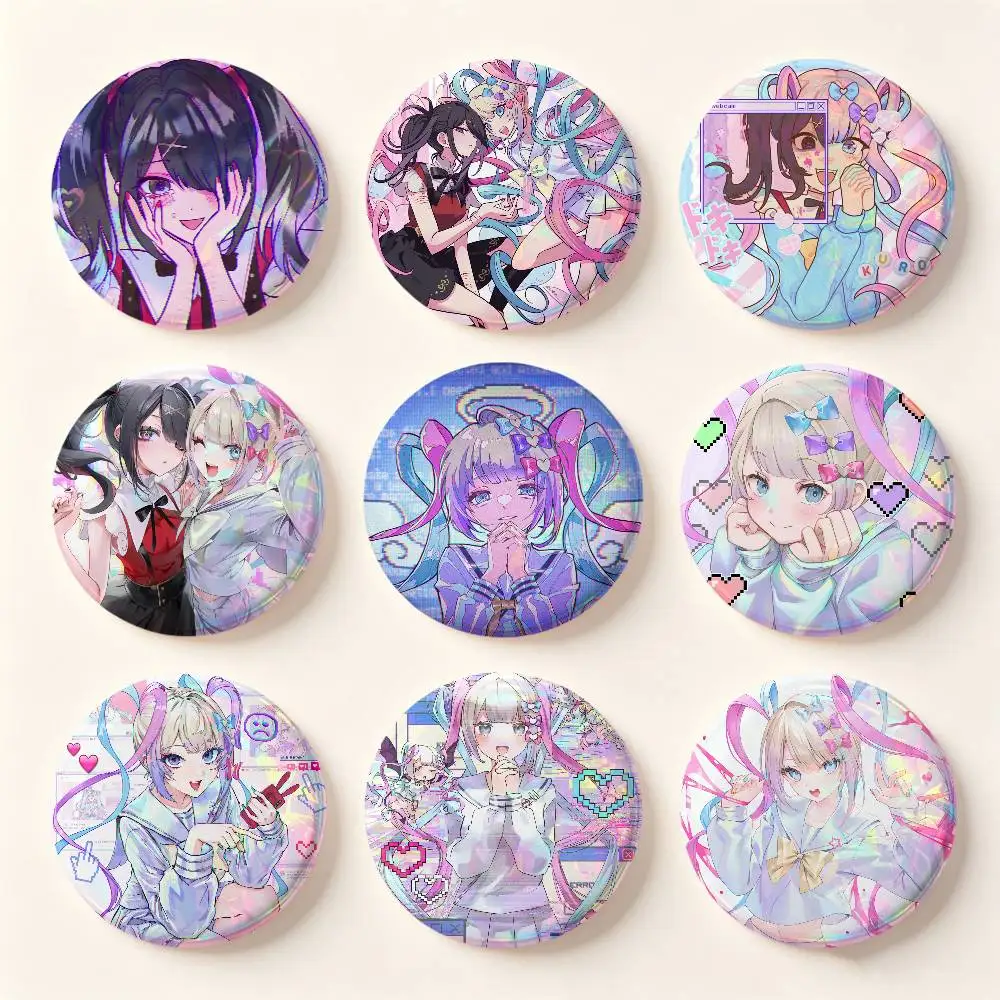 Needy Girl Overdose Cute Cartoon Badges Button Round Creative Pin Brooch Badge Bag Decor Accessories Fans Collect Friends Gifts