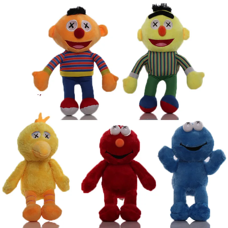 Nuevo Peluche Kawaii de 28 cm de Plaza Sésamo: Colgante de Elmo, Monstruo Rojo, Monstruo Azul, Big Bird. Juguete de Peluche, Regalo de Cumpleaños para Niño, Regalo de Navidad.