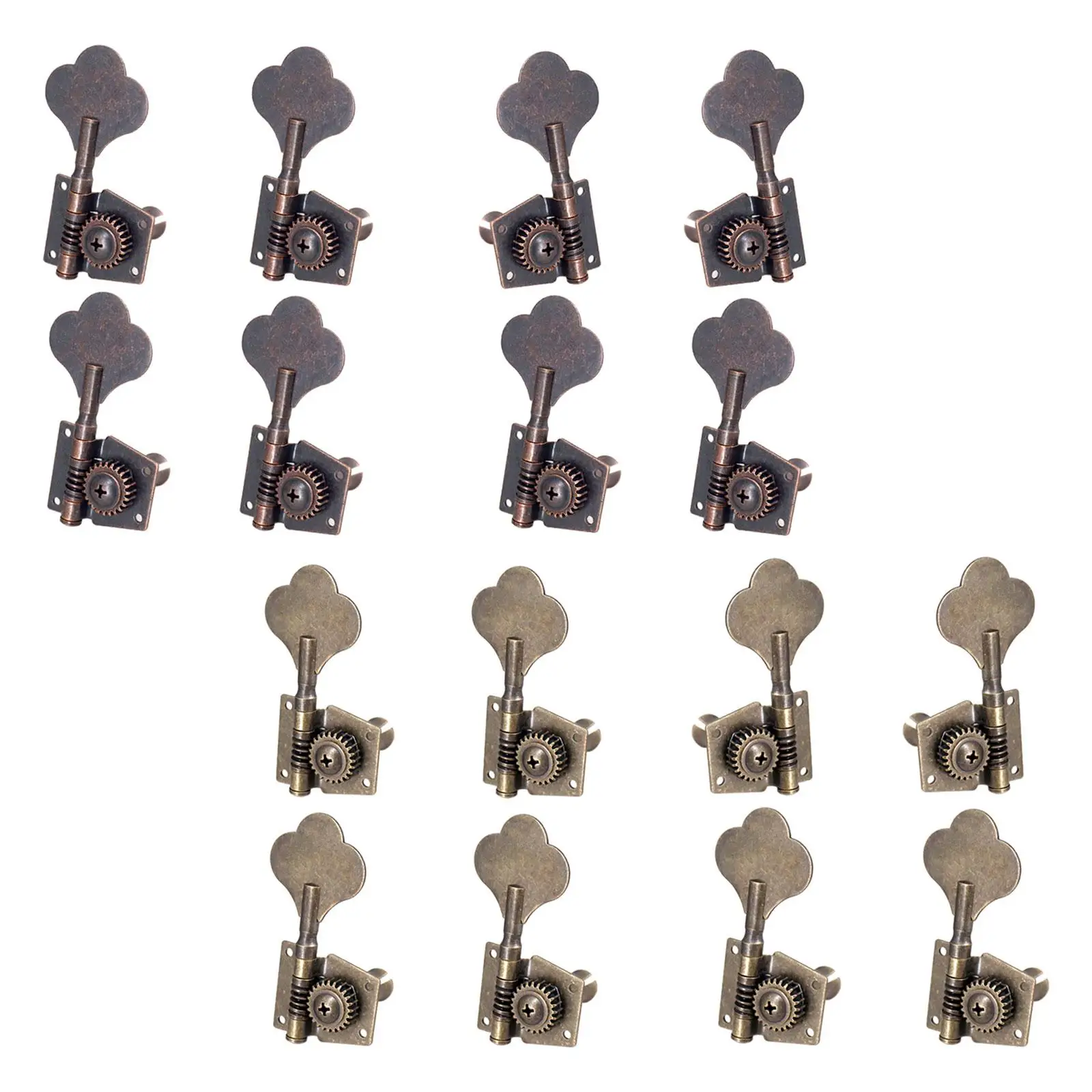 4 Pieces Bass Tuner Pegs String Tuning Pegs Opened Knob Guitar String Button Ukulele Tuning Pegs for Ukulele Accessory