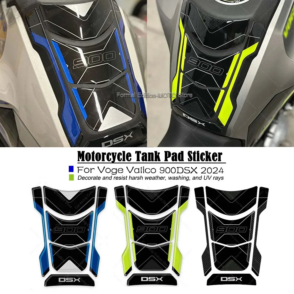 

For Voge Valico 900DSX 2024 Motorcycle Accessories 3D Resin Sticker Waterproof Motorcycle Fuel Tank Pad Protective Sticker