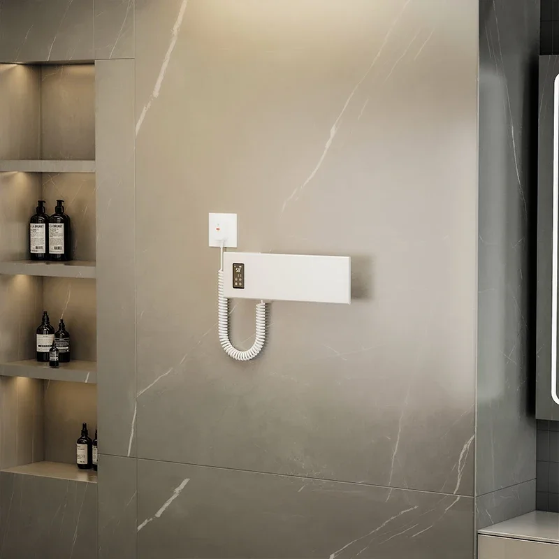 Temperature&Time Control Digital Display Heating Towel Rack Bathroom Electric Towel Rack Towel Dryer Free Punch Heater Towel