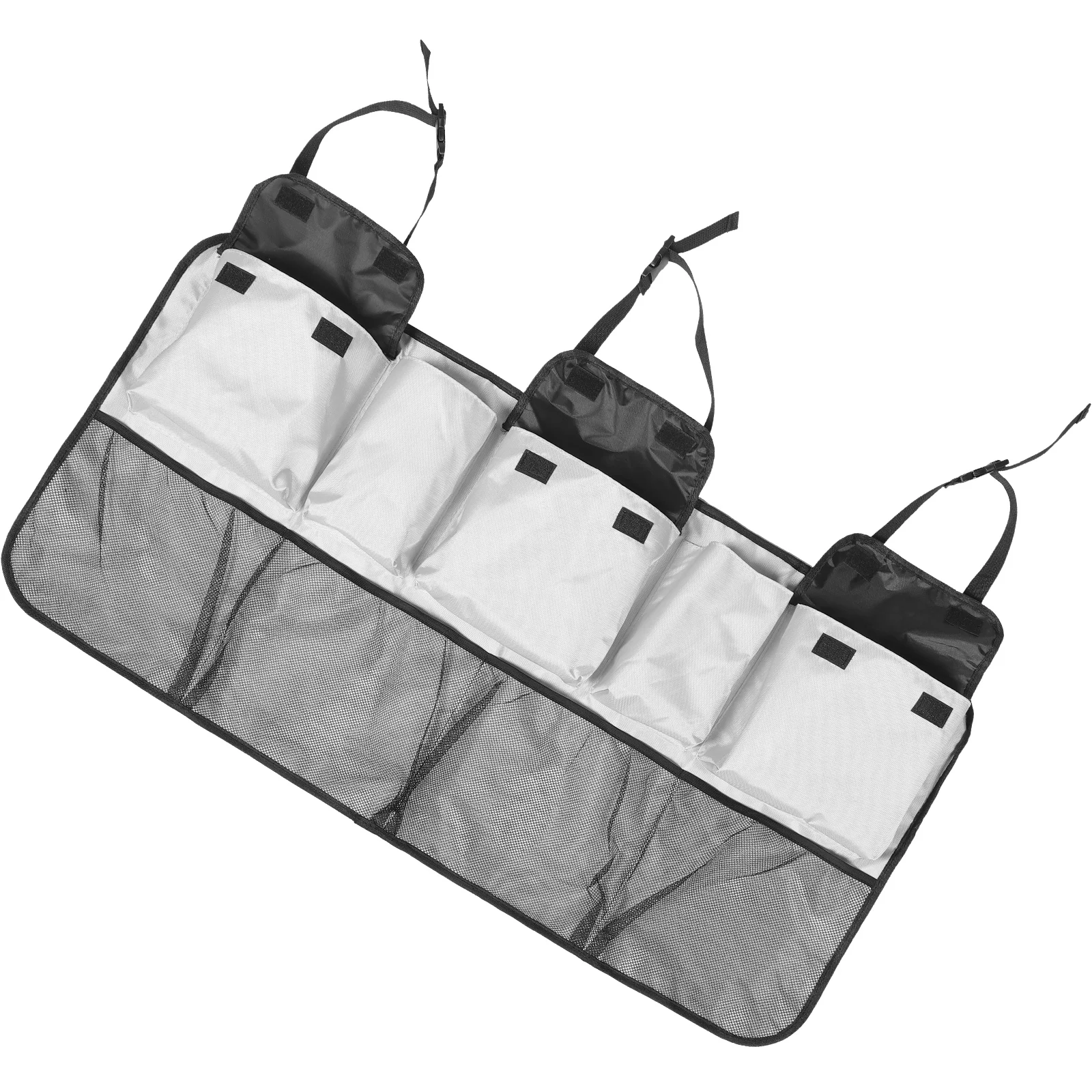 

Car Trunk ganizer Backseat Hanging Bag Oxford Cloth Cargo Storage Gray Upgraded Multi pocket Waterproof Accessories