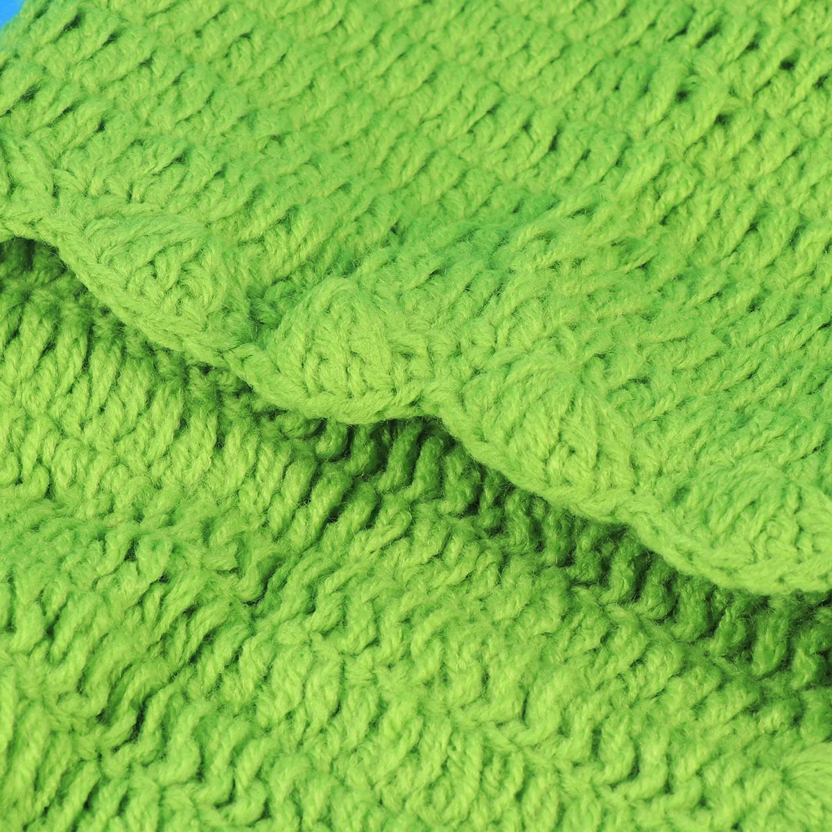 新生児帽子かぎ針編みスリープバッググリーンベビー写真小道具写真小道具新生児衣装幼児写真衣装