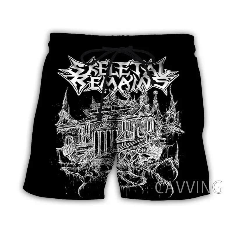 CAVVING 3D Printed  Skeletal Remains  Band  Summer Beach Shorts Streetwear Quick Dry Casual Shorts Sweat Shorts for Women/men