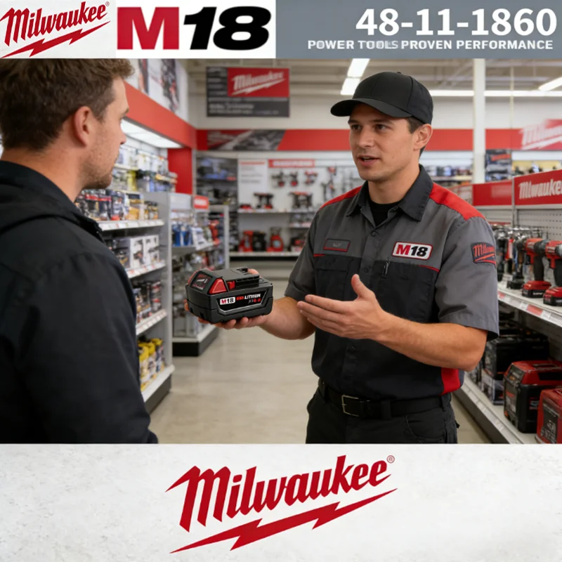 

Fit Milwaukee M18 8.0Ah 6.0Ah 18V Lithium Battery 48-11-1880 Replacement 48-11-1860 48-11-1850 48-11-1840 M18 Battery+Charger