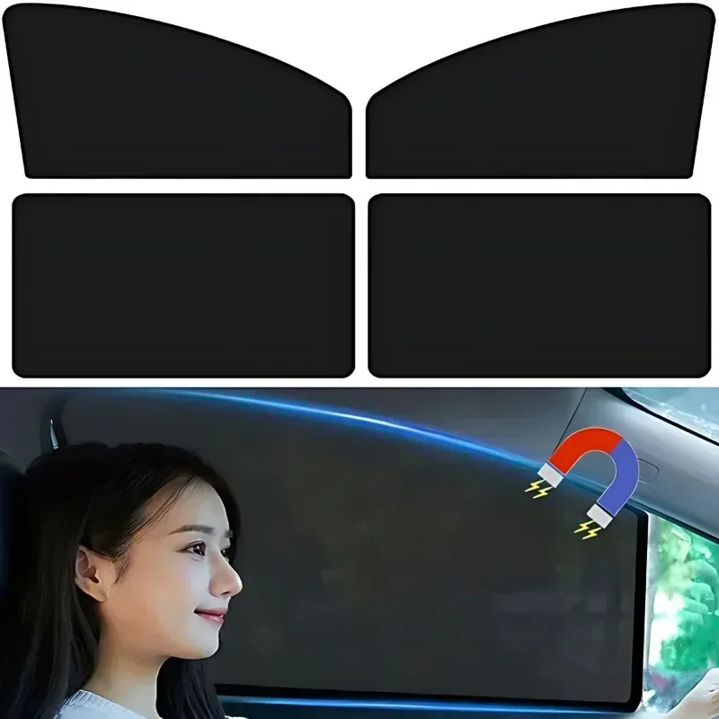 

Magnetic Car Sunshade UV Protection Car Curtains Sun Shield Cover Double Sides Car Window Sunshade Protector Window Film Cover