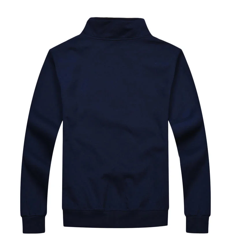 Cotton men's and women's standing collars, zippered jackets, spring and autumn cardigans, customized printing, logo embroidery