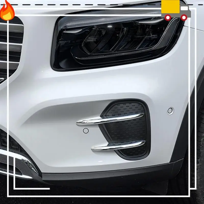 

Discount-1Pair Front Bumper Splitter Trim Cover For Mercedes Benz X247 Glb200 Glb220 24-25 Fog Lamp Air Knife Lip Spoiler Cover