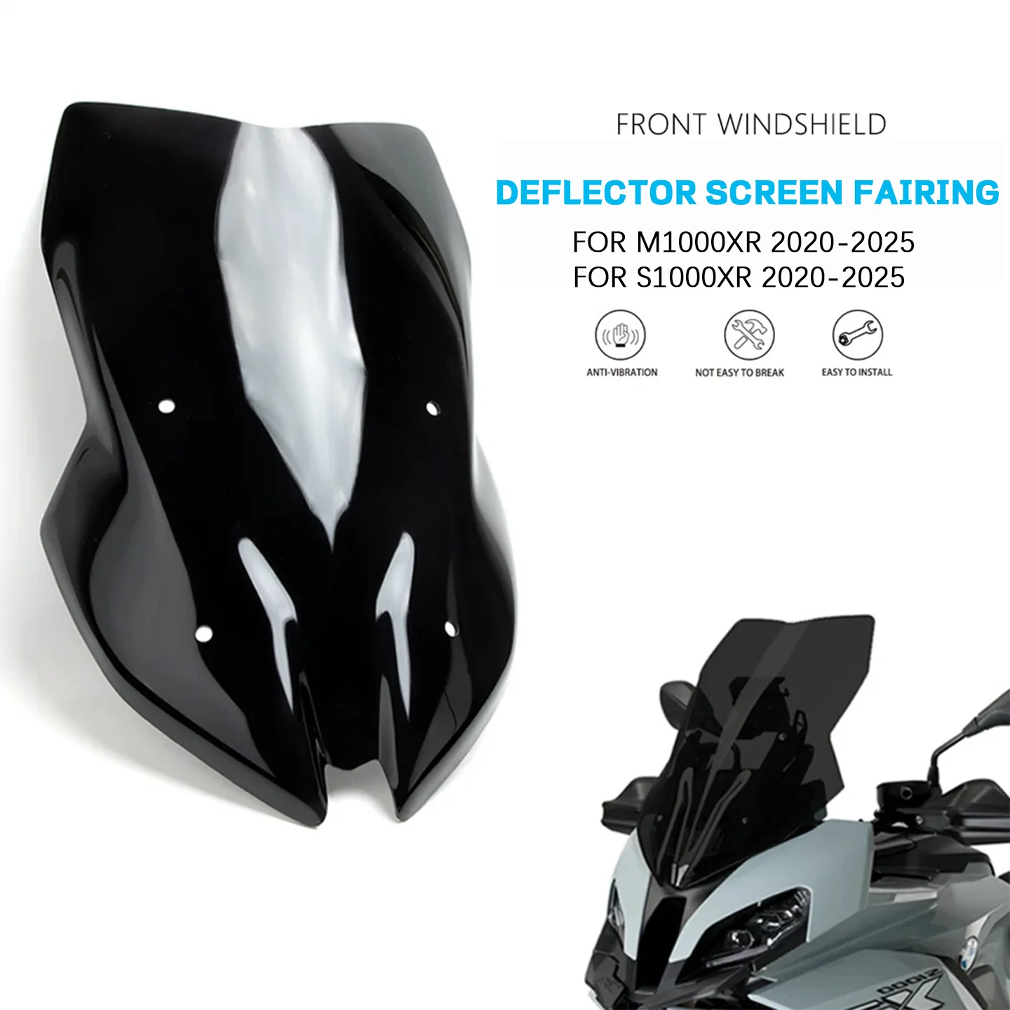 Pare-brise pour BMW M 1000 Poly S1000 Poly, Pièces de Protection d'Écran, 2020-2024