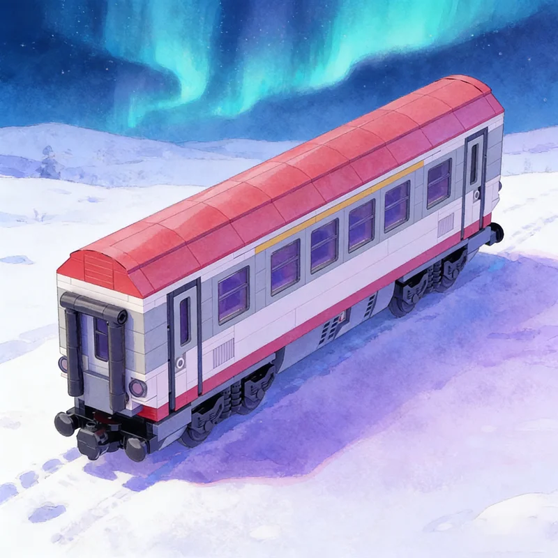 

530 шт. MOC современный европейский австрийский городской экспресс-поезд модель строительные блоки строительные игрушки рождественские подарки образование дети