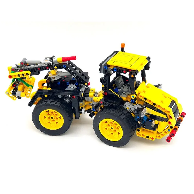 

MOC-235201 Urban Farm Agricultural Front Claw Tractor Building Block Model 808 Pieces Boys Children's Birthday Toy Gift