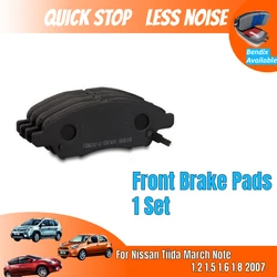 THREEON Quick Stop Front Brake Pads For Nissan Tiida March Note D1060ED51A  07.2007-12.2013