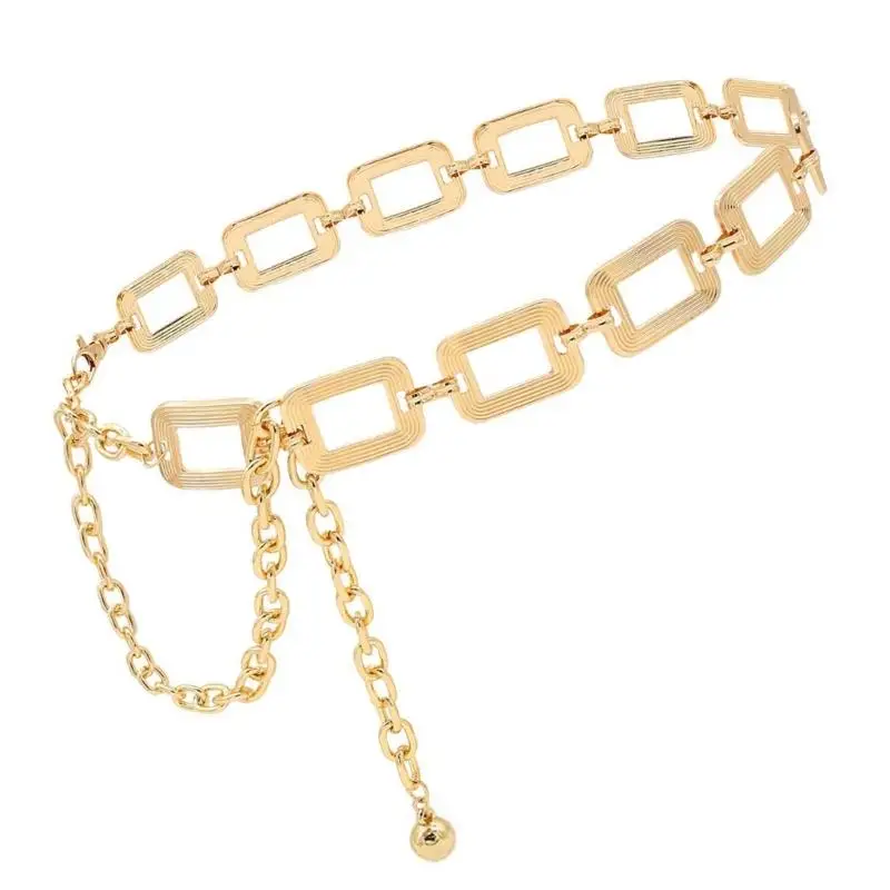 652F حزام سلسلة معدنية عصري مناسب للملابس اليومية للرقص الشرقي #4