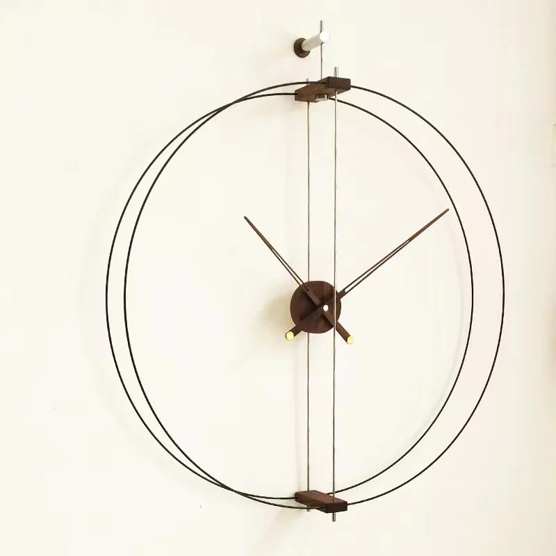 

Spanish minimalist modern light luxury wall clock living room home entrance model room art quartz clock decorative silent watch