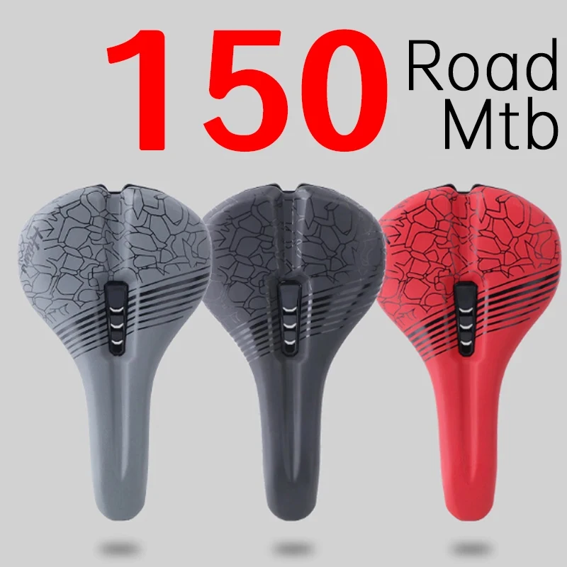 

150mm Road MTB Bike Saddle Ergonomic Leather Hollow Comfortable Ergon Bicycle for Men Women Seat Cushion