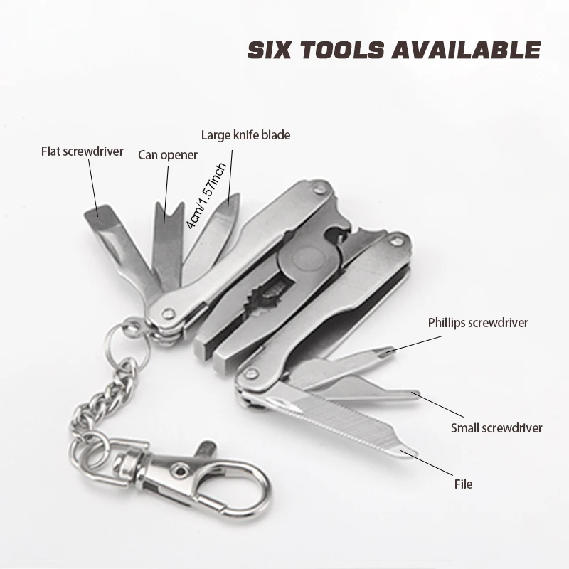 Multitool with Safety Locking,Professional Stainless Steel Multi Tool Pliers Pocket Tool,Replaceable Wire Cutters and Spring Act