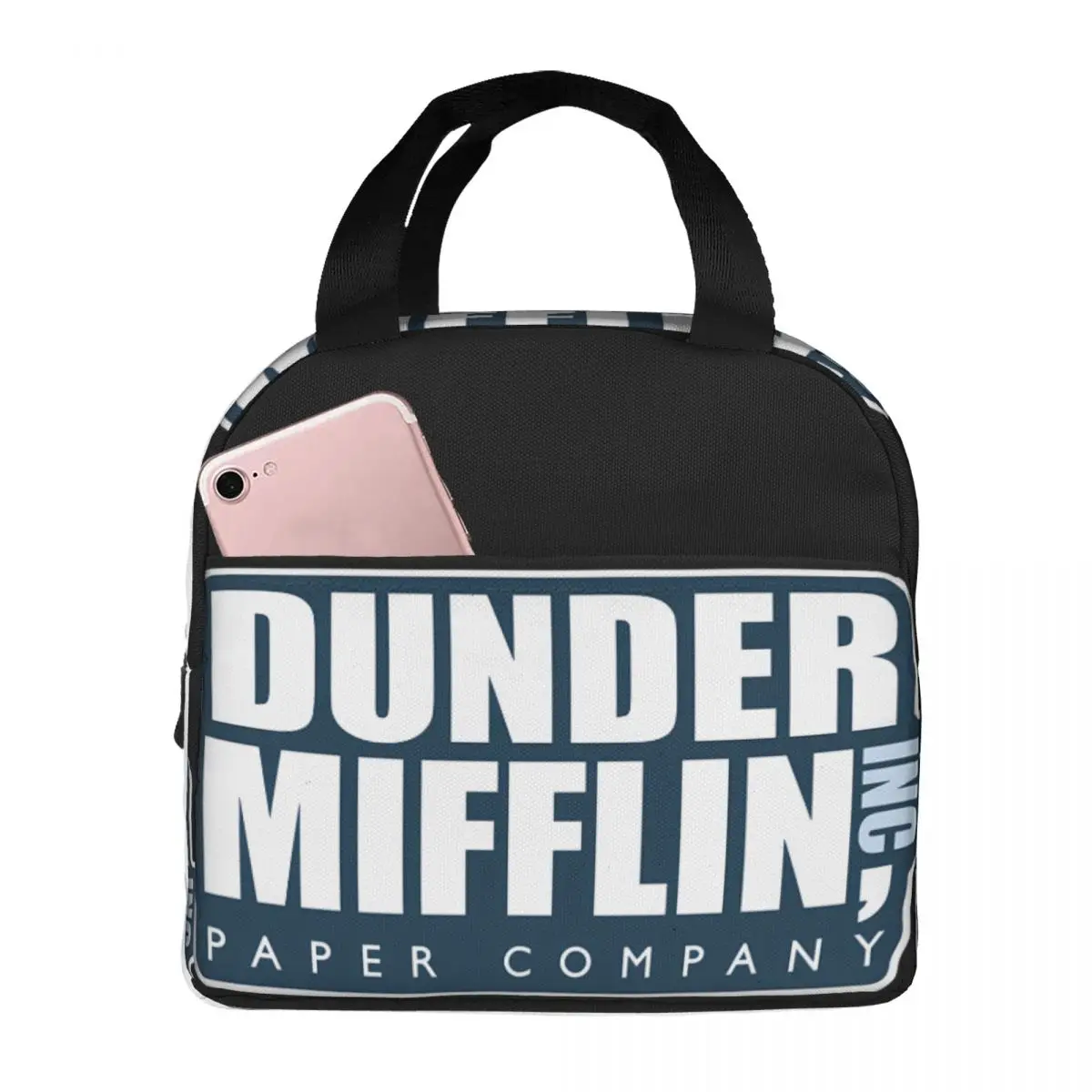 

Dunder Mifflin London Lunch Bag Unisex Portable Cooler Insulated Lunch Box Food Bento Box