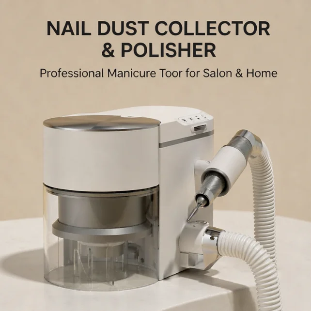 Electric Nail Drill Dust Collector 2in1 Manicure Vacuum Cleaner Professional Salon Grinding Polishing Machine Nail Art Equipment