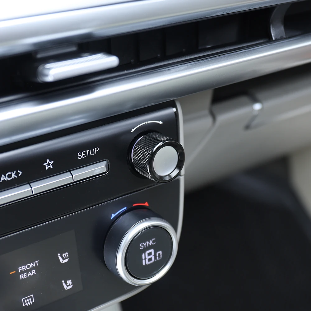 For Hyundai IONIQ 9 2026 Aluminum Alloy Sound Volume Key Adjustment Knob Ring Cover Trim Interior Car Styling Accessories