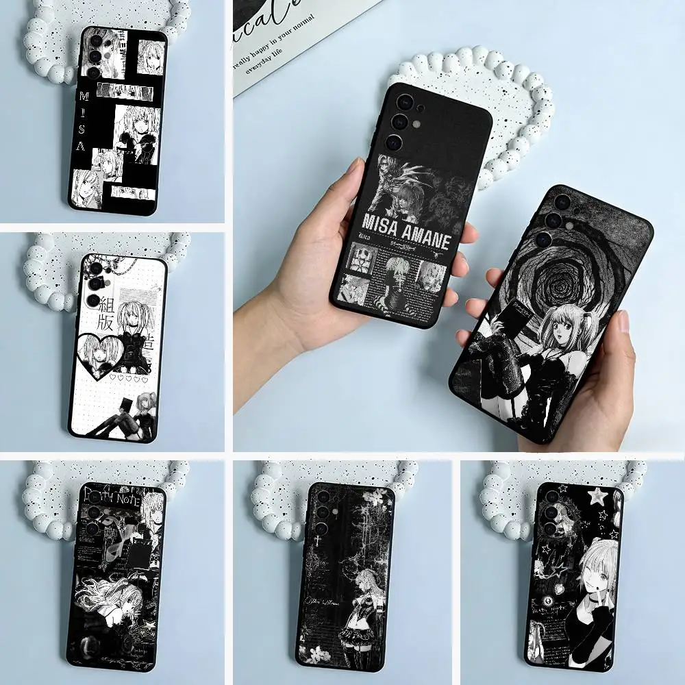

M-Misa- Death Note Phone Case For Samsung S25,S24,S21,S22,S23,S30,Ultra,S20,Plus,Fe,Lite,Black Soft Silicone