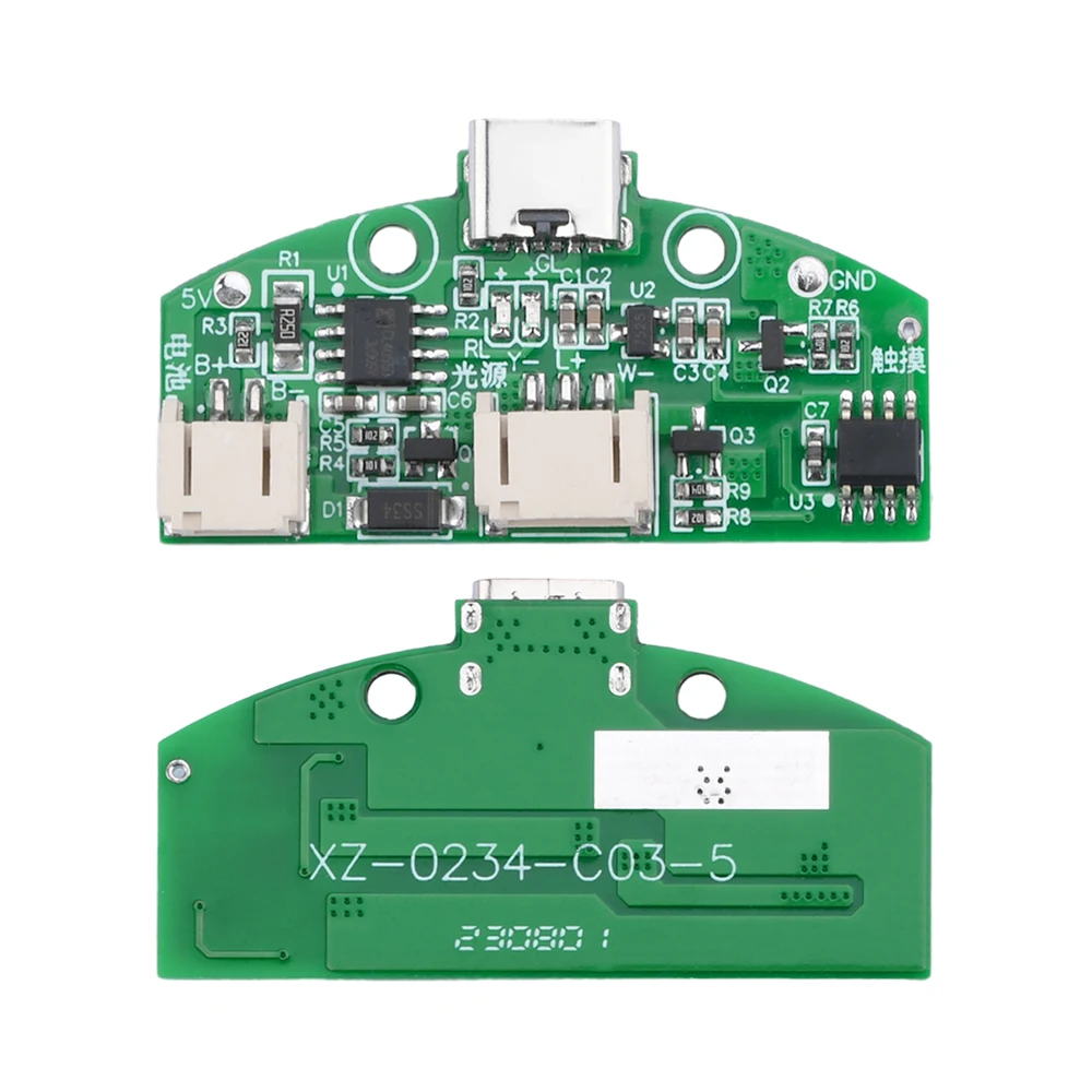 TYPE-C Desk Lamp Circuit Board Charging Lithium Battery Protection Control LED Protection Module Charging Touch Bi-Color Board