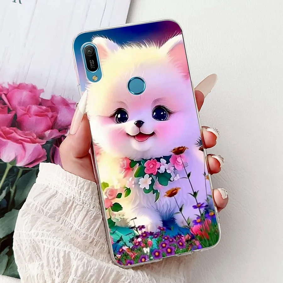 For Huawei Y6 Y6s Y 6 Prime 2019 Back Cover Soft Silicone New Cartoons Phone Cases for HuaweiY6 MRD-LX1 Y 6s 2019 Bumber Shell