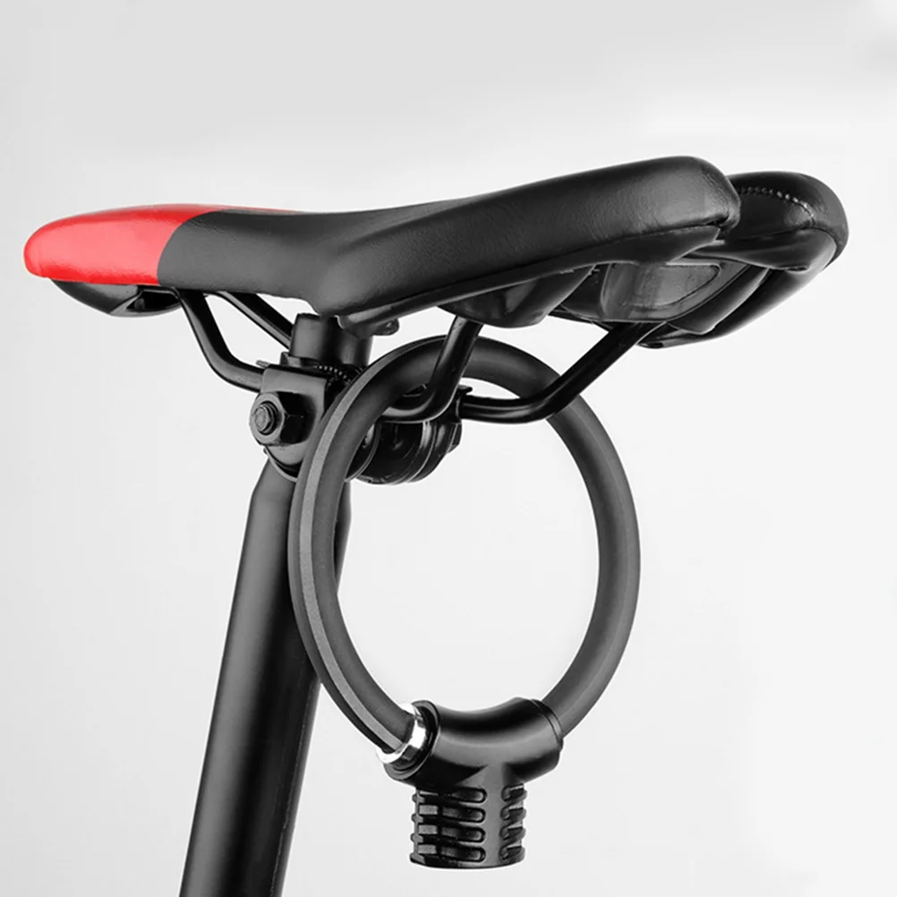 

1Pcs Ring Shaped Bike Lock Heavy Duty Alloy Anti-Theft Lock Compact Portable Design for Secure Cycling Storage and Night Riding