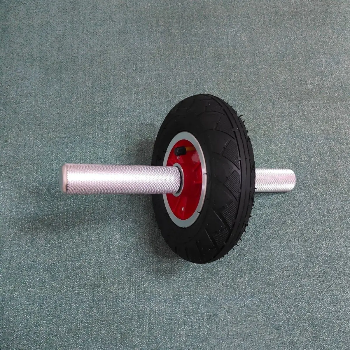 New Inflatable Ab Roller with Aluminum Alloy Handle Double‑Bearing Core Abdominal Training Fitness Wheel Accessory