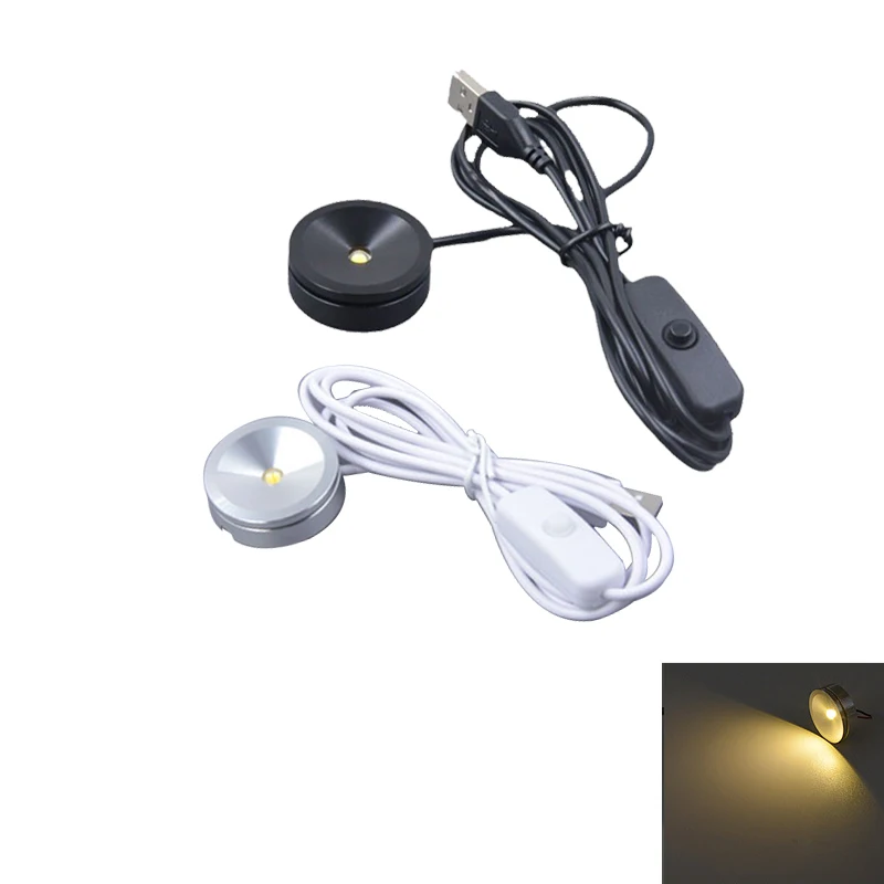 USB Led Wijnkasten Mini Astigmatische Licht Plug Spotlight Voor Model Display Tellers Garage Kits Display Dozen Plank Downlights