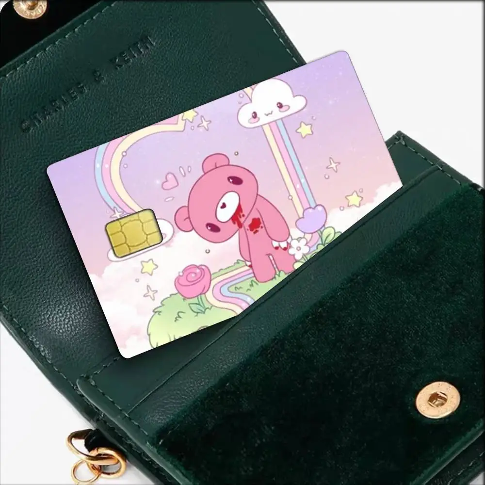 Cute G-Gloomy Bear  Waterproof Film Skin Cover Credit Card Stickers Debit Front Bank Bus Pass