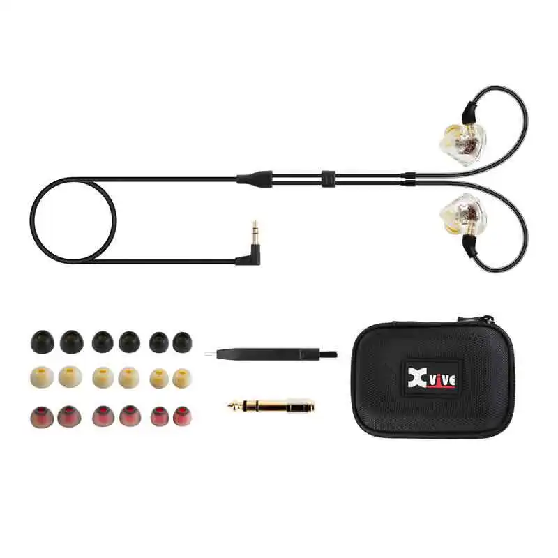 Xvive T9 Music Monitoring Earphones Live Stage Profes-sional Ear Back In Type Fever Grade HIFI Dual Motion