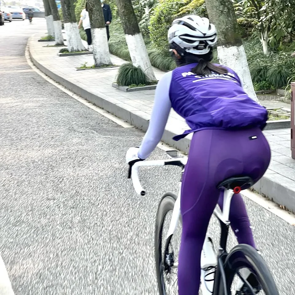 Mcycle Wholesale Women Cycling Long Bib Pants 3D Pad Cycling Shorts Pant Seamless Legging Pockets Breathable Cycling Bib Tights